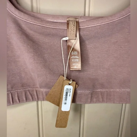 NWT Skims Outdoor Set - Bra & Bike Shorts in Tigers Eye Pink/Tan Women’s Sz XL - Picture 4 of 7